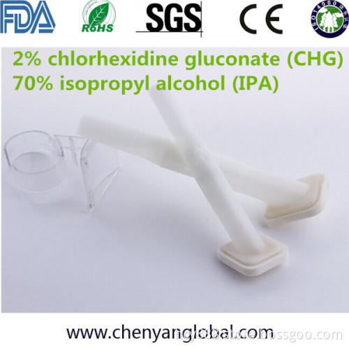 Surgical Preoperative Skin Disinfection Antiseptic Chg Swab Applicator Brush in Medical Supplies Manufacturing Equipment